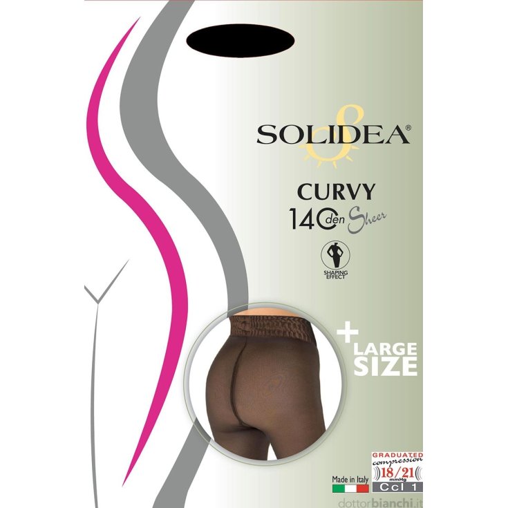 Solidea Curvy 140 Sheer Collant Colore Camel Taglia  2 M-Xl 1 Paio