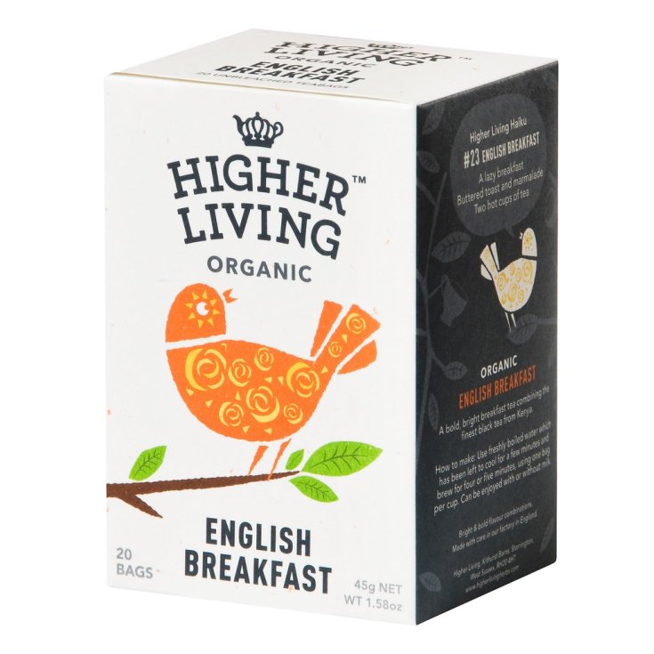 Higher Living English Breakfast 20 Filtri