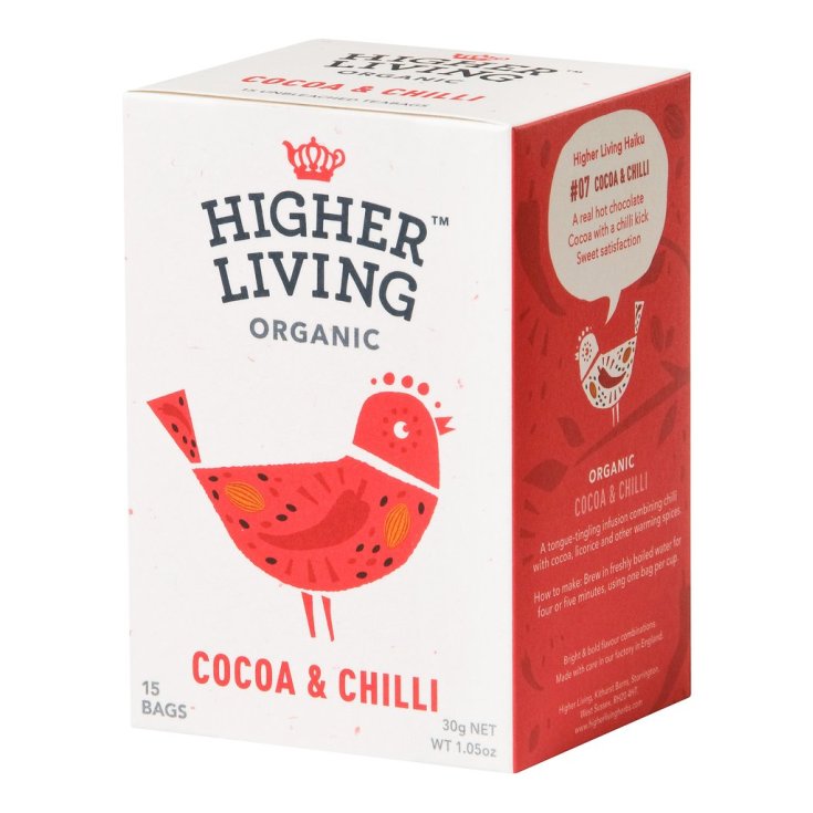Higher Living Infuso Bio Cacao/Peperoncino 15 Filtri
