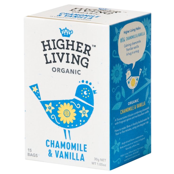 Higher Living Infuso Bio Camomilla/Vaniglia 15 Filtri