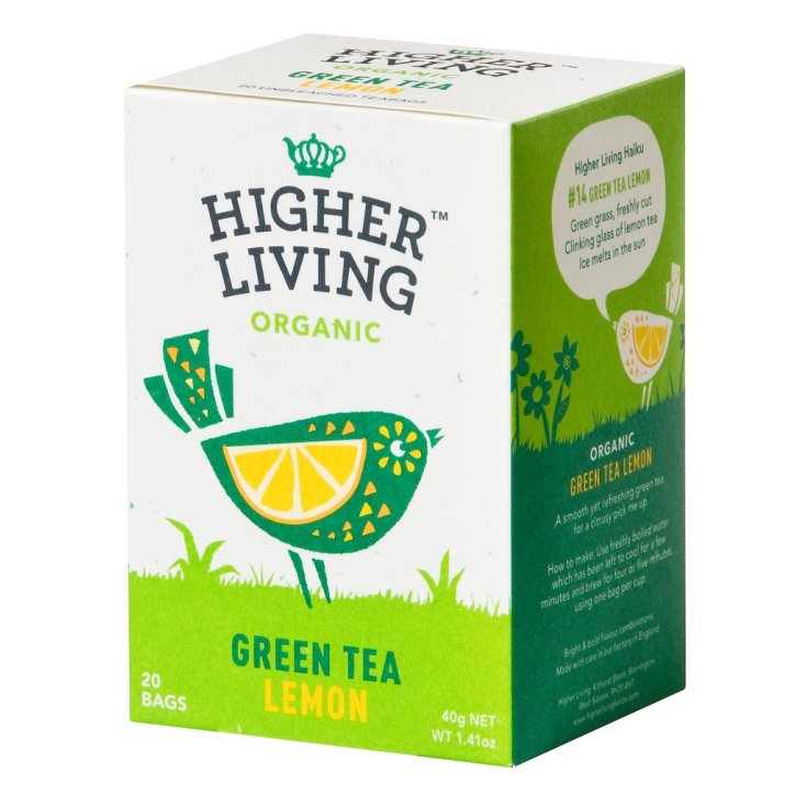 Higher Living Infuso Bio The Verde Limone 20 Filtri