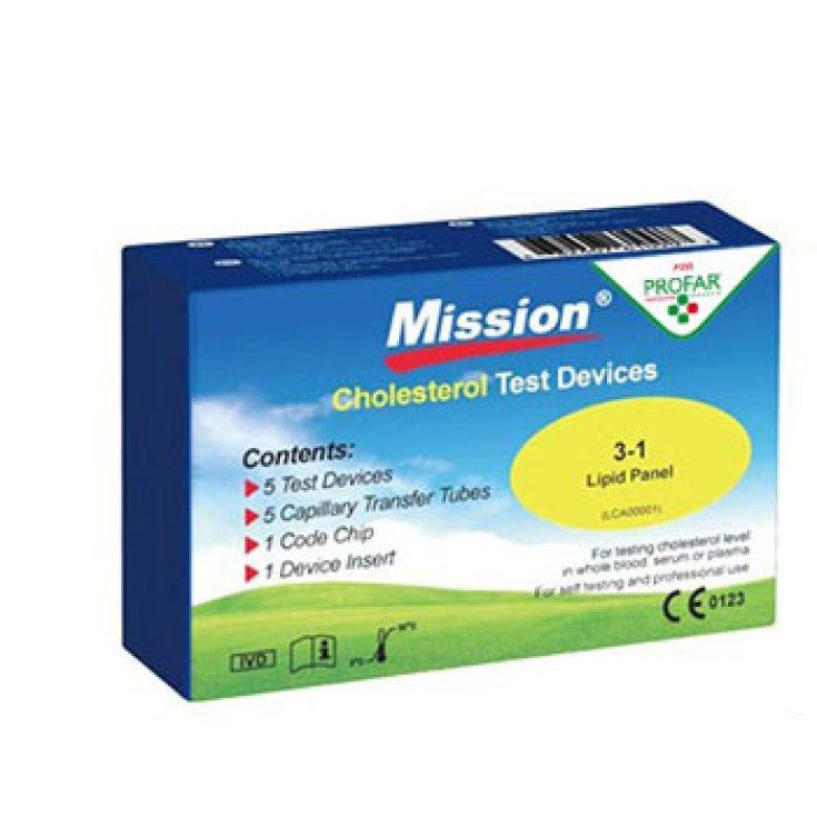 Profar Control Test Mission Cholesterol Test 5 Pezzi