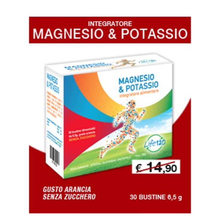 Life Magnesio & Potassio Integratore Alimentare 30 Bustine