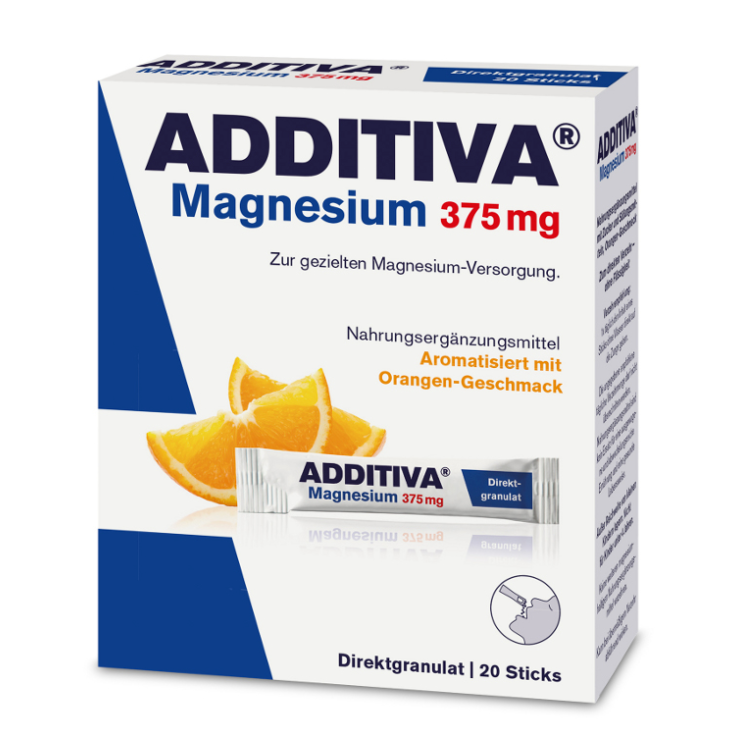 Additiva Magnesio 375mg Integratore Alimentare 20 Bustine Orosolubili