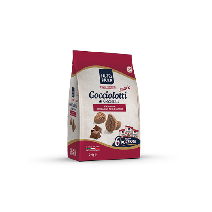 Nutrifree Gocciolotti Al Cioccolato Snack Senza Glutine 40gx6