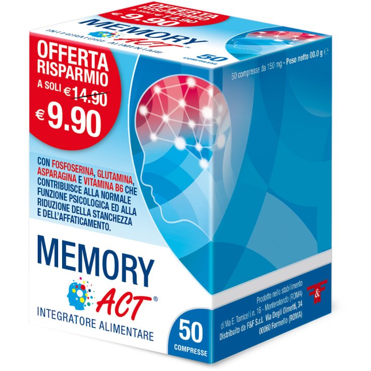 F&F Memory Act Integratore Alimentare 50 Compresse