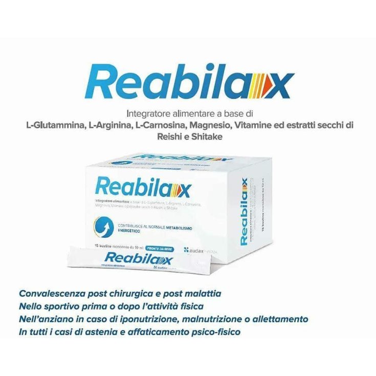 Audax Pharma Reabilax Integratore Alimentare 15 Bustine 10ml