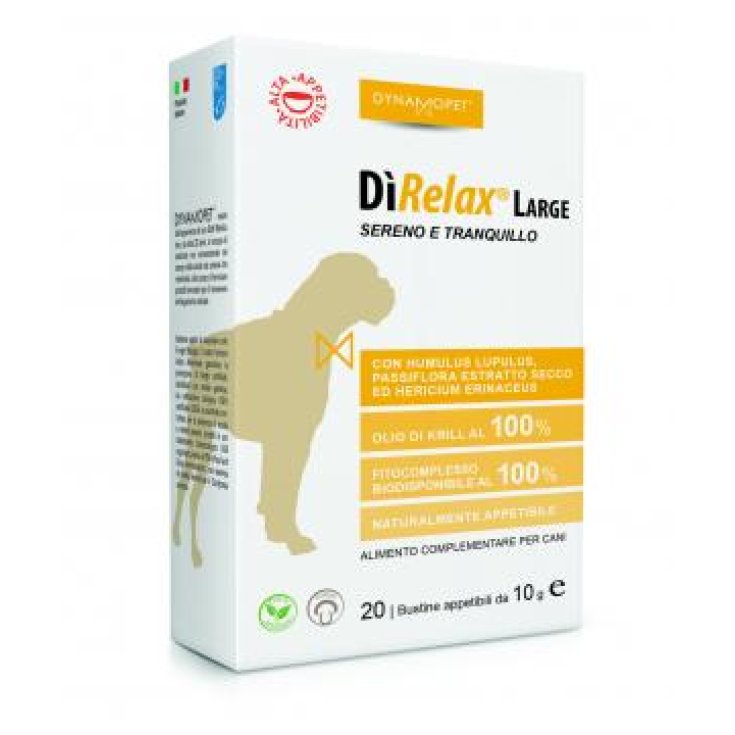 Direlax Large Integratore Alimentare Per Cani 20 Bustine 10ml