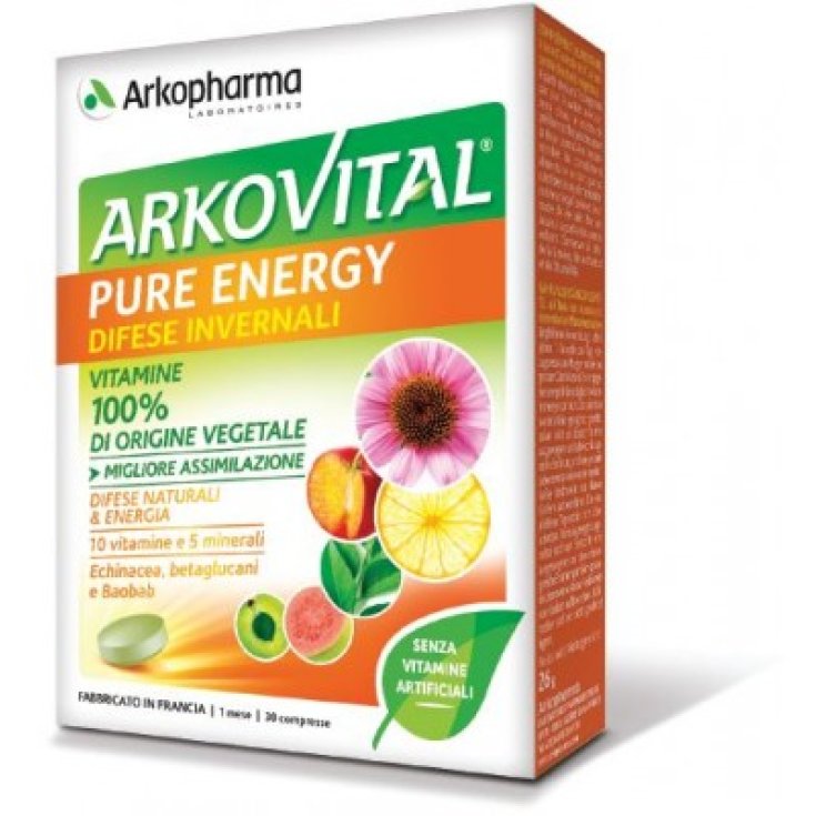 Arkopharma Arkovital Pure Energy Difese Invernali Integratore Alimentare 30 Compresse