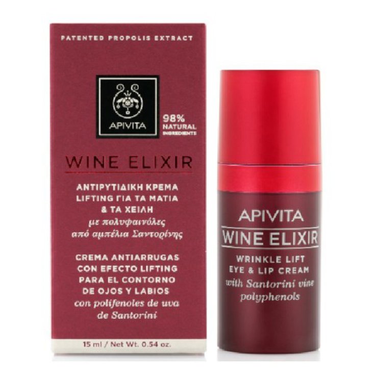 Apivita Wine Elixir Wrinkle Lift Eye And Lip Cream 15ml