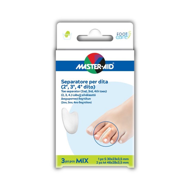 Master-Aid® Foot Care Separatore Per Dita (2°, 3°,4° Dito) 3 Pezzi