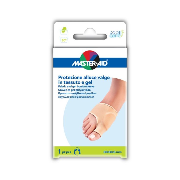Master-Aid® Foot Care Protezione Alluce Valgo In Tessuto E Gel 1 Pezzo 88x88x6mm
