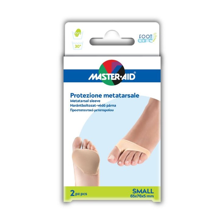Master-Aid® Foot Care Protezione Metatarsale In Gel E Tessuto Taglia Small 2 Pezzi