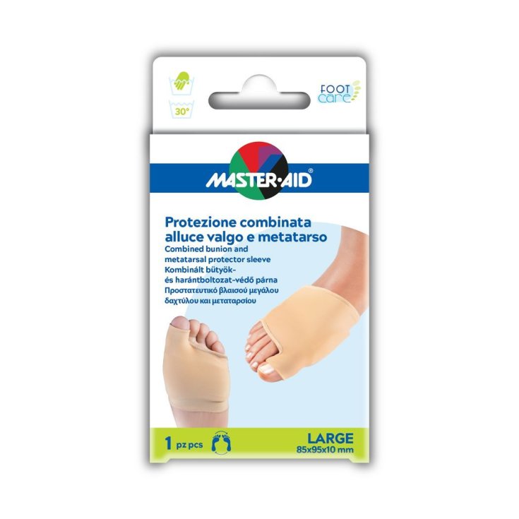 Master-Aid® Foot Care Protezione Combinata Alluce Valgo E Metatarso Misura Large 1 Pezzo