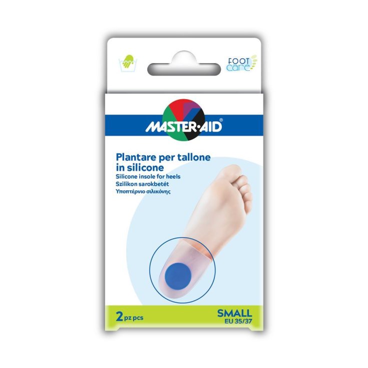 Master-Aid® Foot Care Plantare Per Tallone In Silicone Misura Small 2 Pezzi