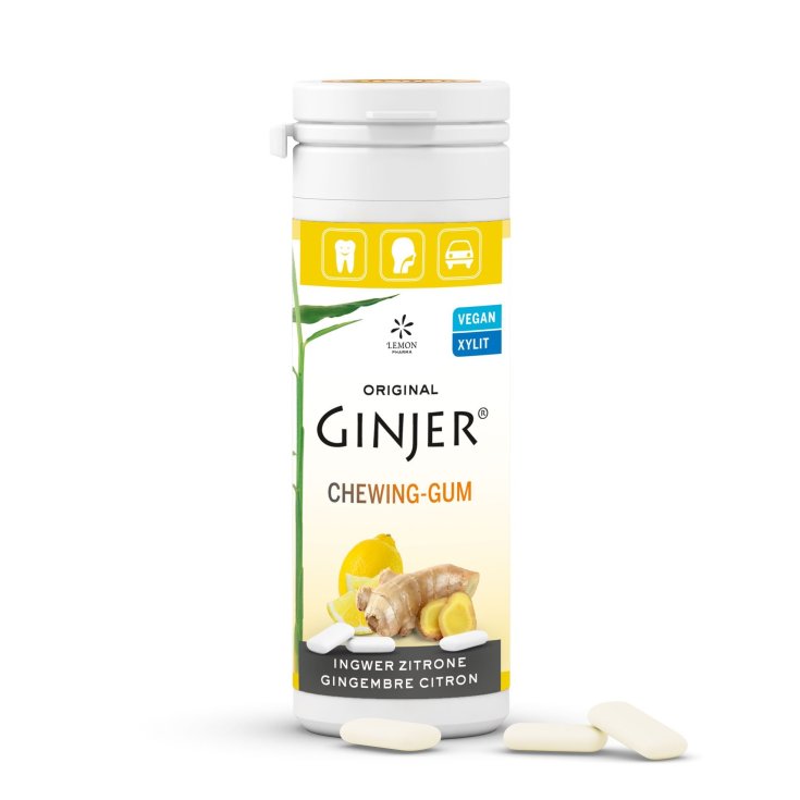 Lemon Pharma Original Ginjer® Chewing Gum Gomme Da Masticare Zenzero & Limone 30g