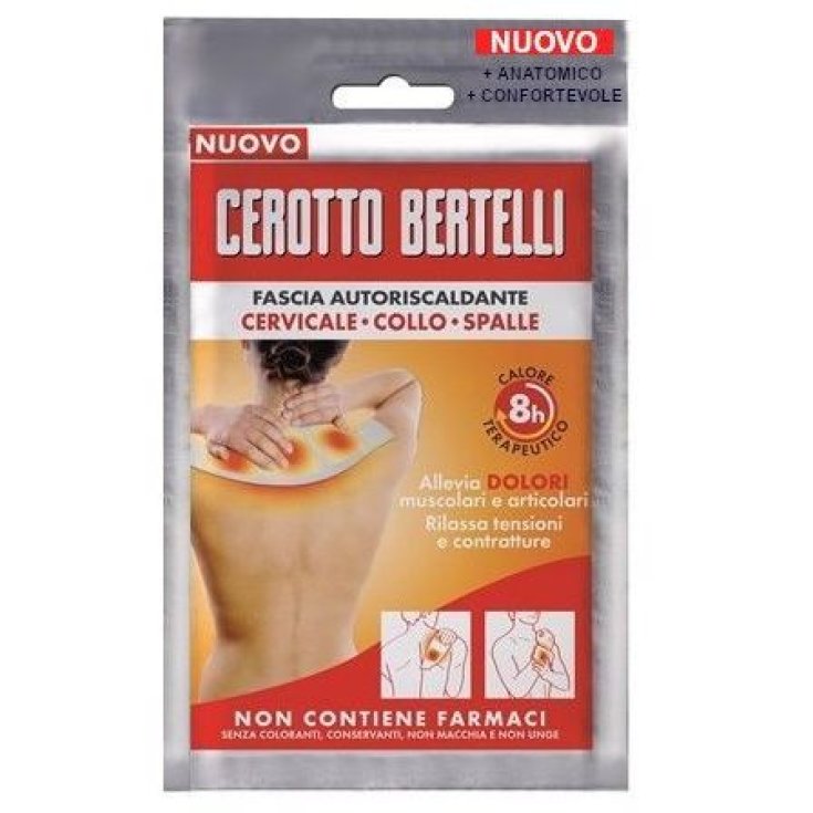 Cerotto Bertelli Fascia Autoriscaldante Cervicale Collo Spalle