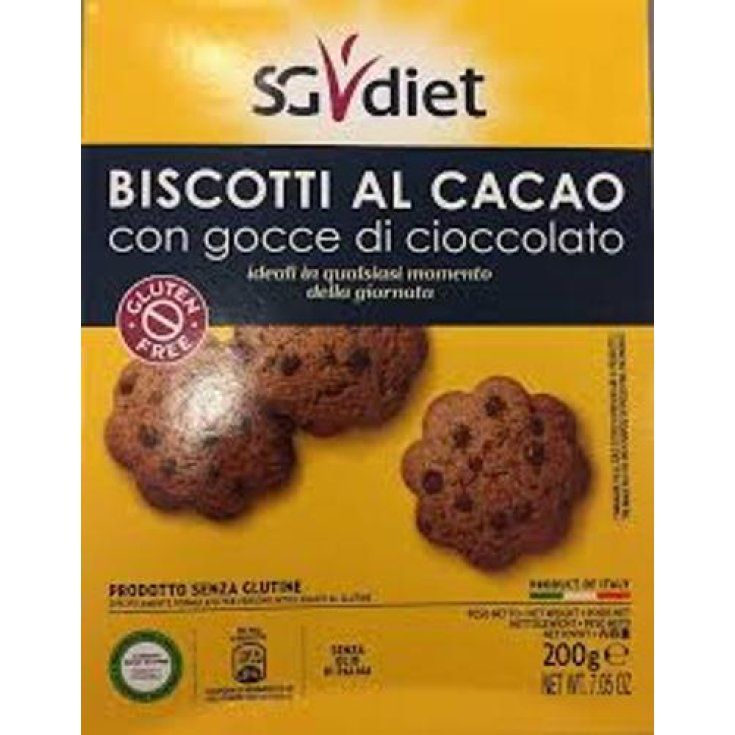 Sg Diet Biscotti Al Cacao Gocce Cioccolato Biologico 200g