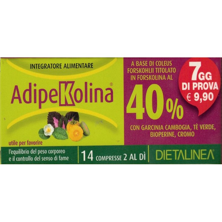 Dietalinea Adipekolina Integratore Alimentare 7 Days 14 Compresse