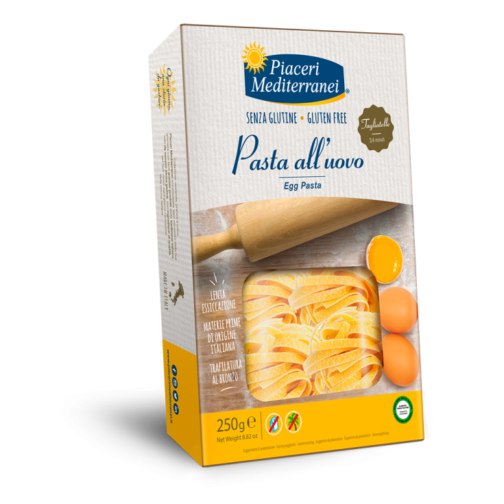 Piaceri Mediterranei Tagliatelle Pasta All'Uovo Senza Glutine 250g