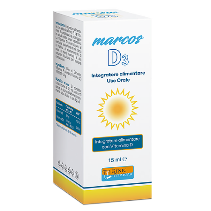Genic Pharma Marcos D3 Integratore Alimentare 15ml