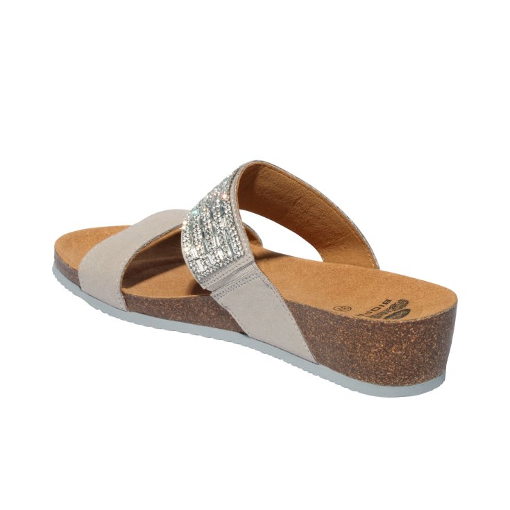 Dr.Scholl Daphne Microfibre+strass Light Grey 35