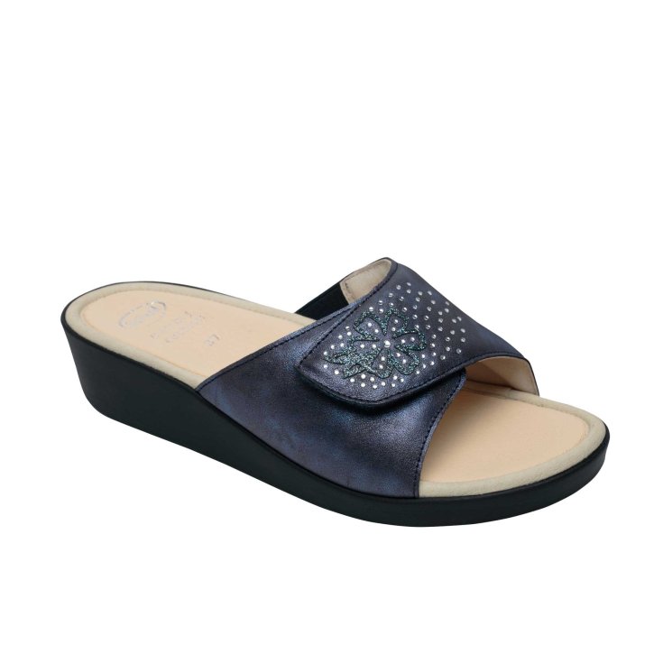 Dr.Scholl Ledel Synthetic+strass Navy 36