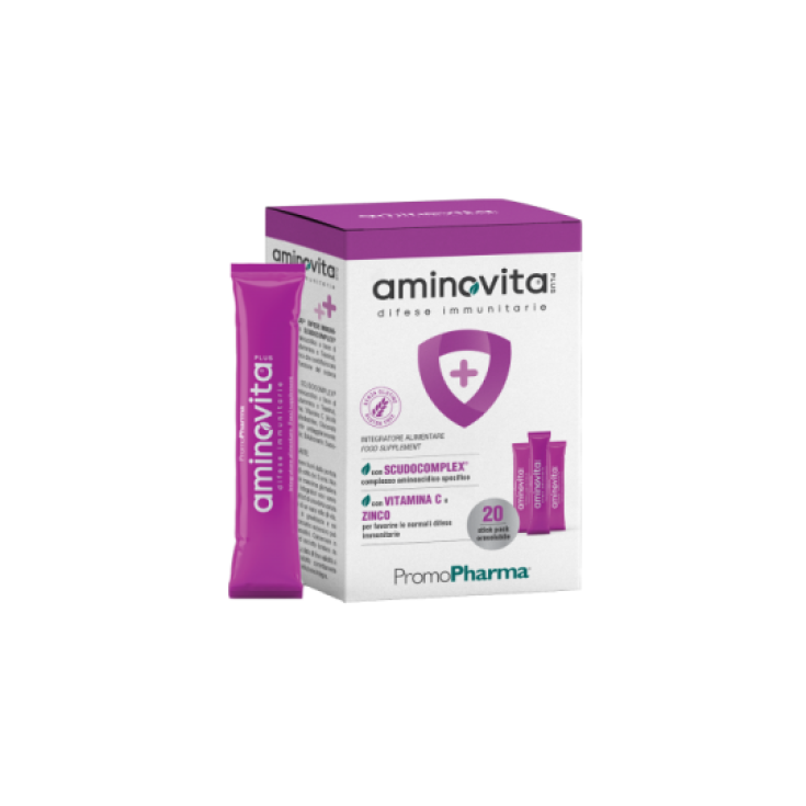 PromoPharma Aminovita Plus Difese Immunitarie Integratore Alimentare 20 Stick