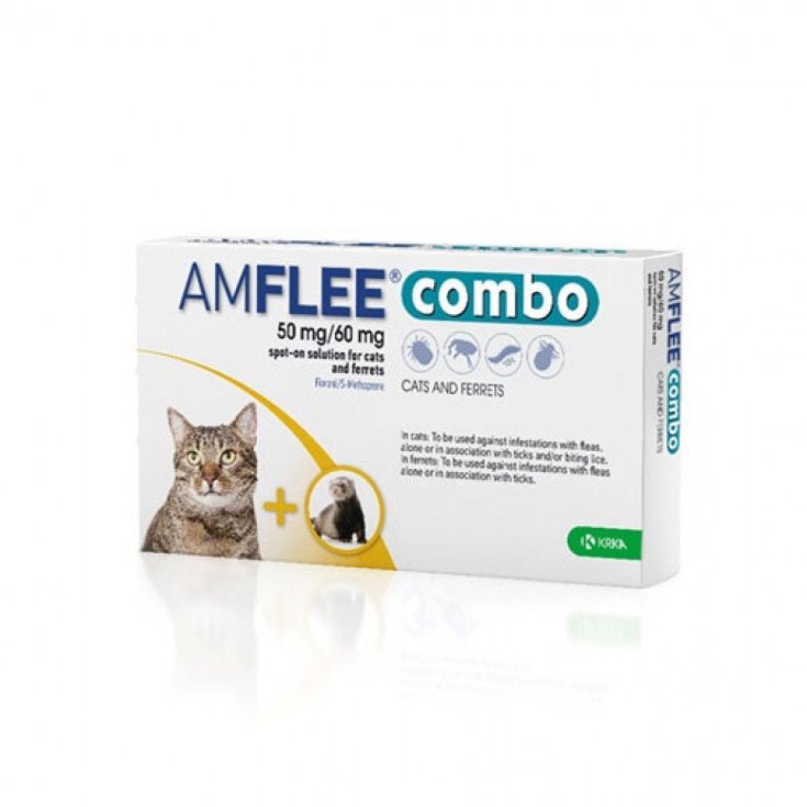 AMFLEE® Combo 50mg/60mg Gatti E Furetti KRKA 1 Pipetta 