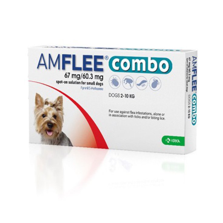 AMFLEE® Combo 67mg/60,3mg Cani (2-10Kg) KRKA 1 Pipetta