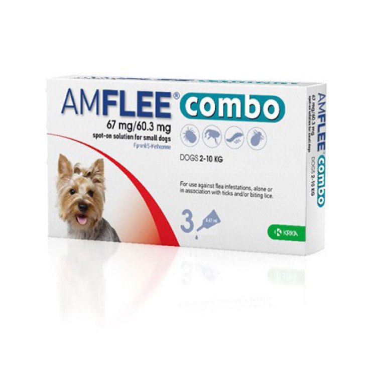 AMFLEE® Combo 67mg/60,3mg Cani (2-10Kg) KRKA 3 Pipette