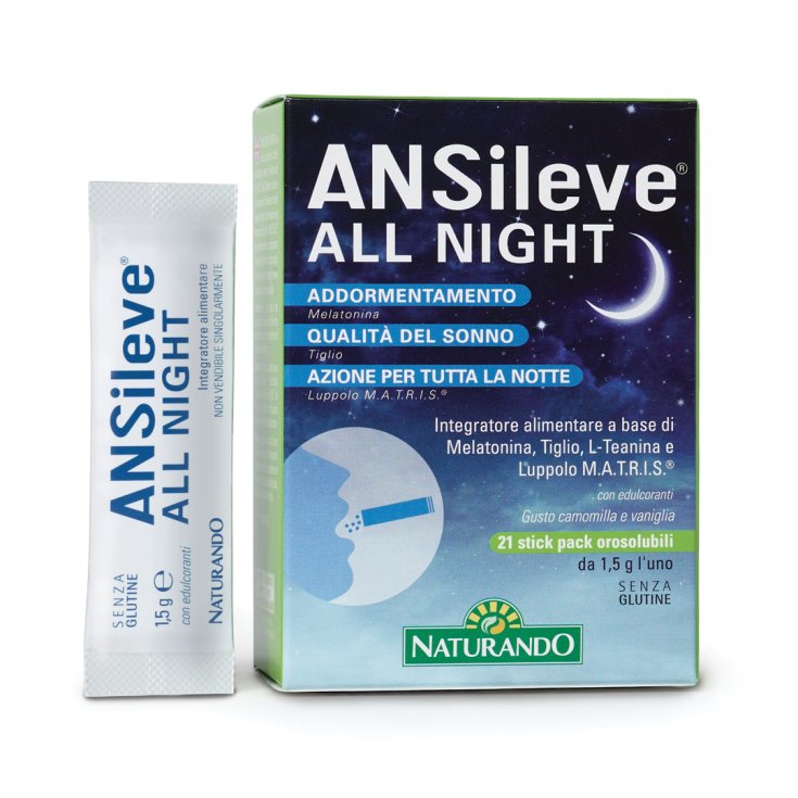 ANSileve® ALL NIGHT NATURANDO 21 Stick Pack