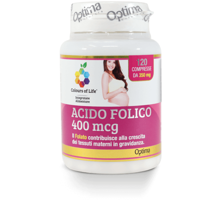 Acido Folico 400Mcg Colours Of Life® Optima Naturals 120 Compresse