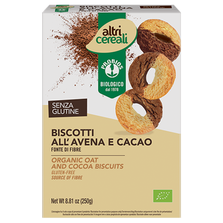 Altri Cereali Biscotti All'Avena E Cacao Probios 250g