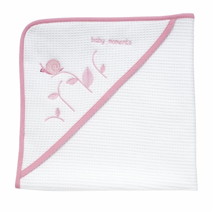 Asciugamano Neonato Piquet Tenera Lumachina Rosa 0m+ Chicco®