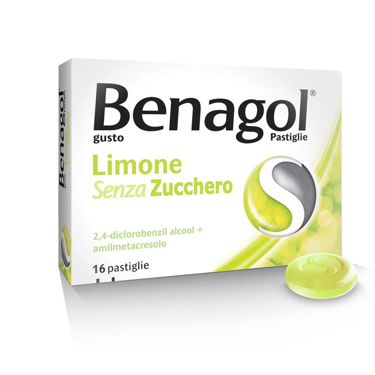 Benagol® Gusto Limone Senza Zucchero 16 Pastiglie