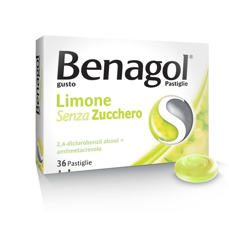 Benagol® Gusto Limone Senza Zucchero 36 Pastiglie