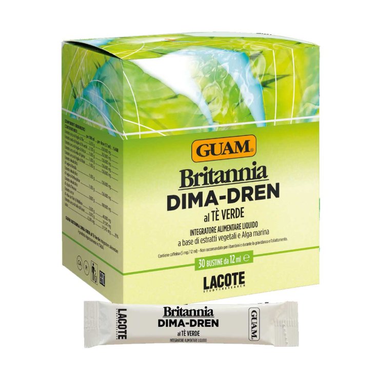 Britannia Dima-Dren Al Tè Verde Guam 30 Bustine