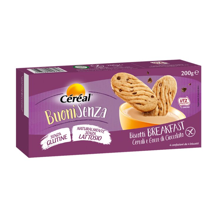 Buoni Senza Biscotti Ai Cereali Con Gocce Di Cioccolato Céréal 200g