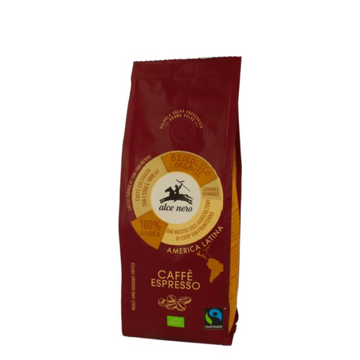Caffe' 100% Arabica Per Espresso Biologico Alce Nero 250g