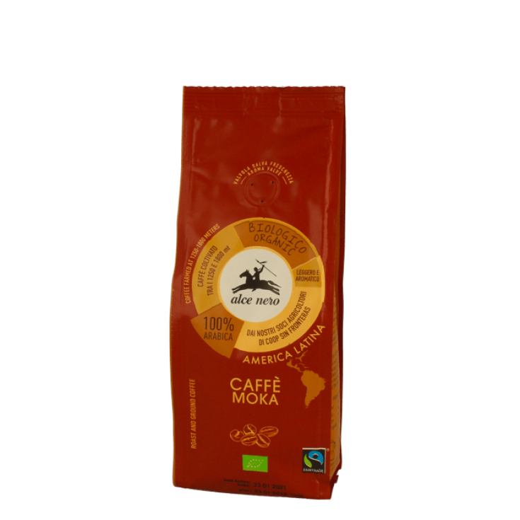 Caffè 100% Arabica Per Moka Biologico Alce Nero 250g