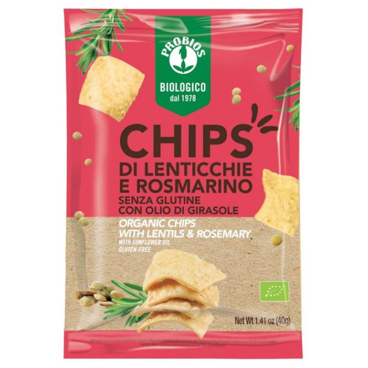 Chips Di Lenticchie E Rosmarino Senza Glutine Probios 40g