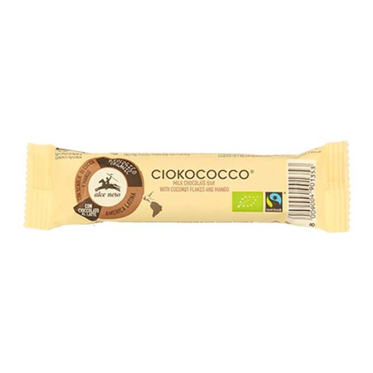 Ciokococco Barretta Al Cioccolato Al Latte Cocco E Mango Biologica Alce Nero 33g