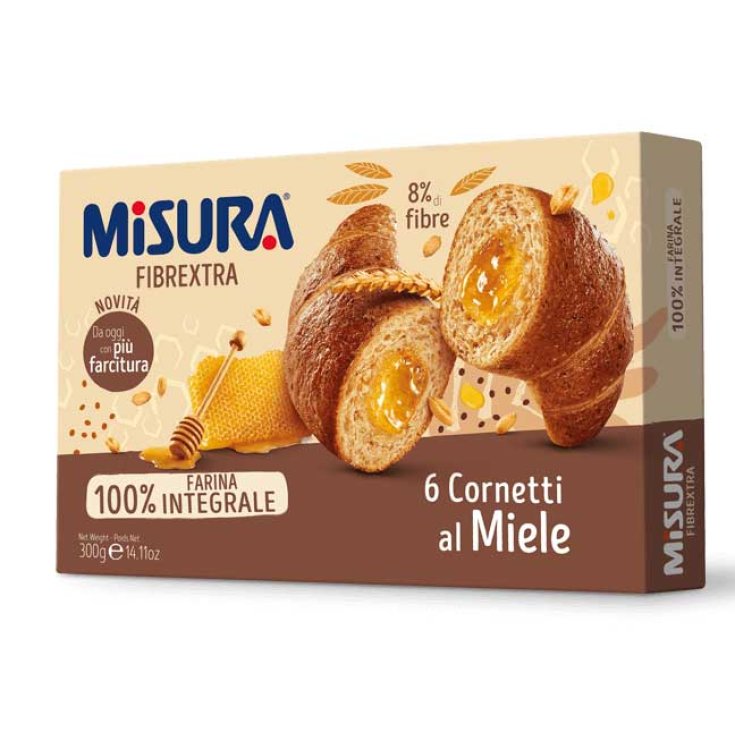Cornetti Fibre Extra Al Miele Misura® 300g