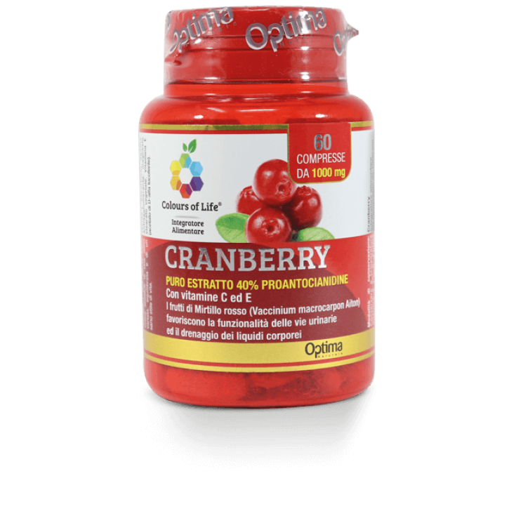 Cranberry Puro Extratto 40% Colours Of Life® Optima Naturals 60 Compresse