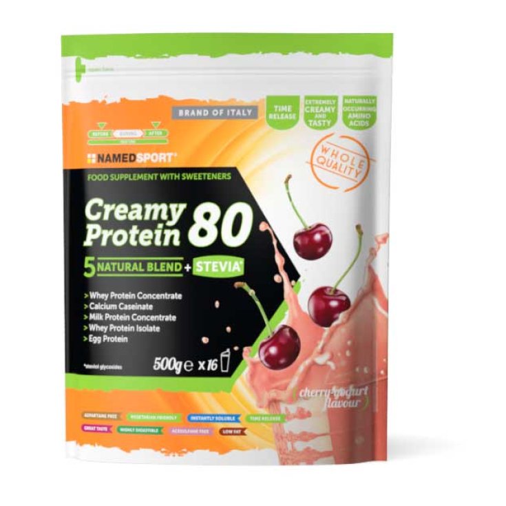 Creamy Protein 80 Cherry Yogurt NamedSport 500g