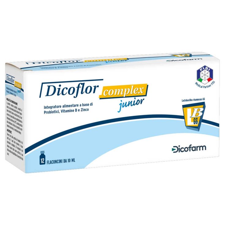 Dicoflor Complex Junior Dicofarm 12 Flaconi Da 10ml