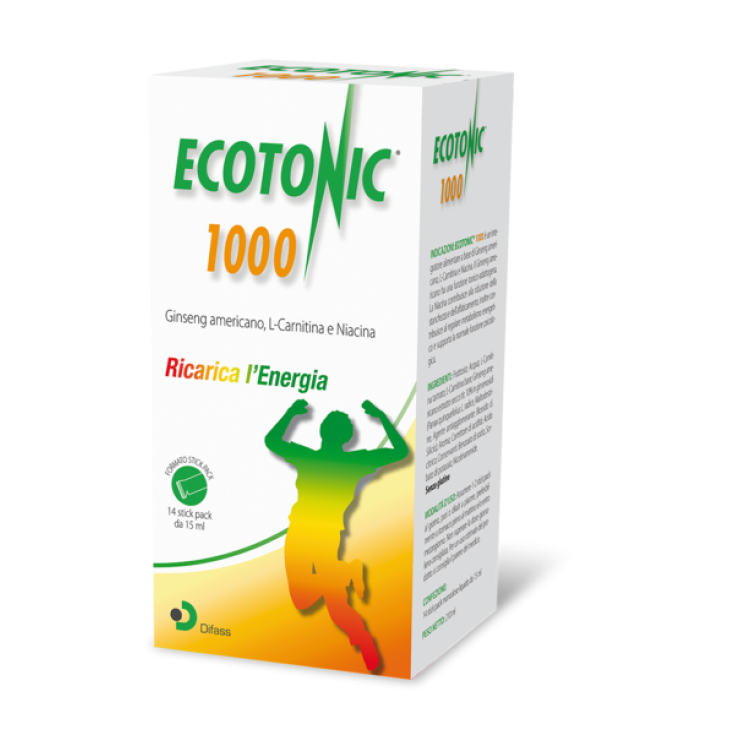 Ecotonic® 1000 Difass 14 Stick Pack Da 15ml