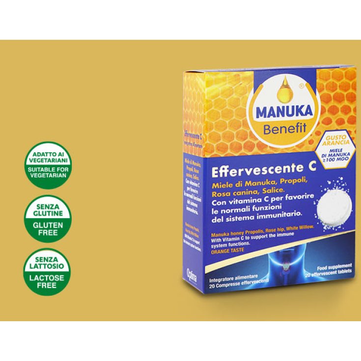 Effervescente C Manuka Benefit® Optima Naturals 20 Compresse