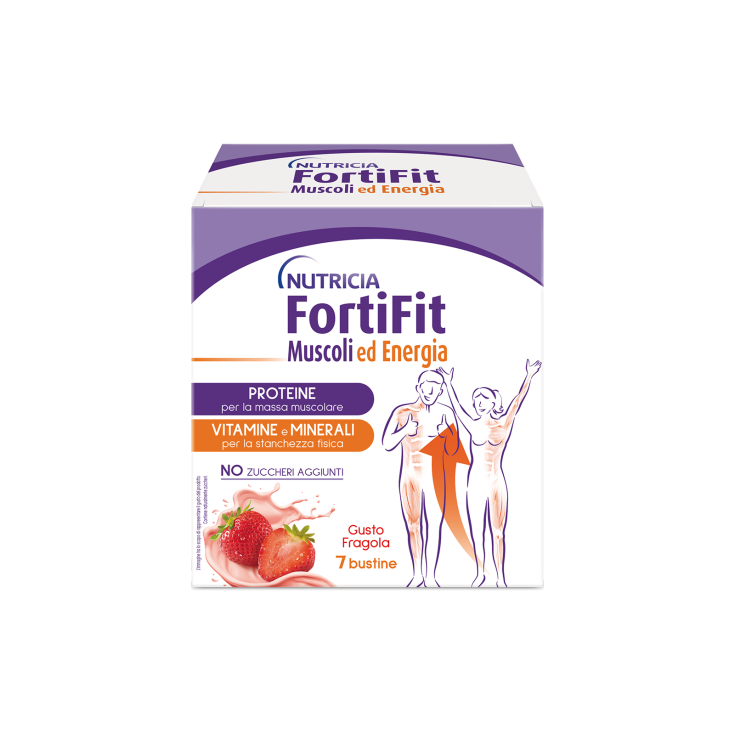 FortiFit MUSCOLI ED ENERGIA FRAGOLA NUTRICIA 7 Bustine